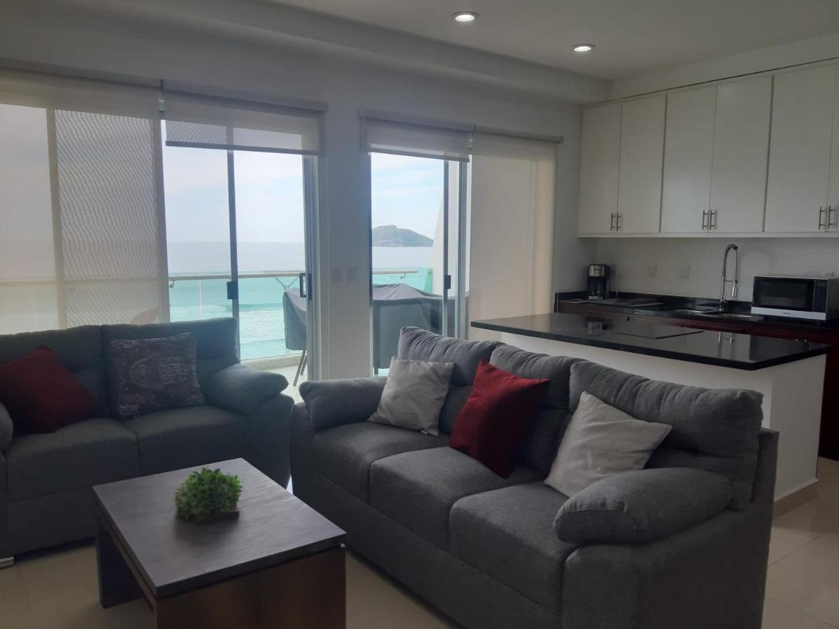 Hermoso Y Moderno Departamento Frente Al Malecon Con Preciosa Vista Al Mar Mazatlán Exteriér fotografie